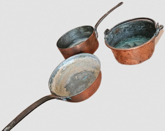 Image 1 of Prestige-Set, 14-teilig, Antik-Kupfer und Bronze, 14 kg, hochwertige Küchendekorationskollektion