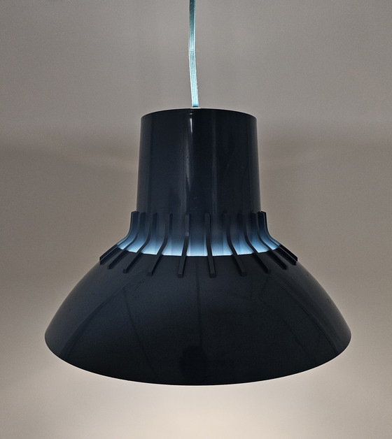 Image 1 of Juego de lámparas colgantes de Svend Middel Bor para Nordisk luz solar plástico azul