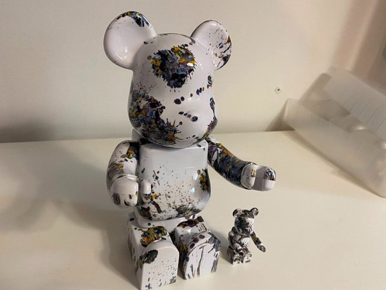Bearbrick Jackson Pollock Studio Splash Version 400% + 100% Medicom Toys – Decorative Objects, Plastic (photo 11 of 12)