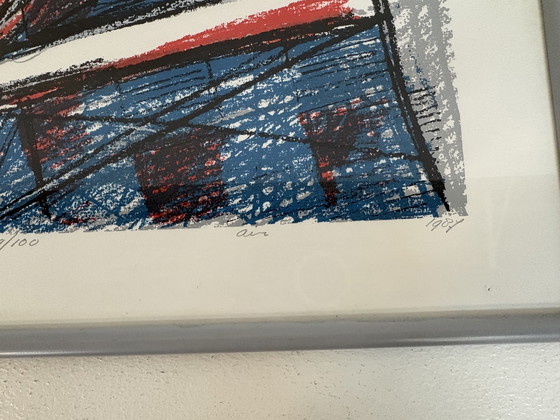 Image 1 of Zeefdruk van Bob Kemper getiteld Air 69/100