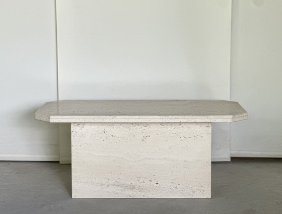 Image 1 of Tavolino da caffè vintage in travertino