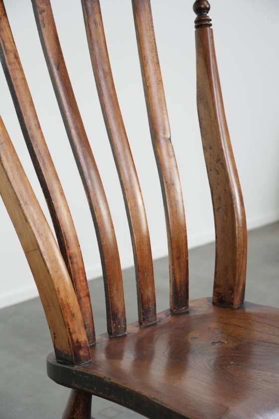 English oak Windsor rocking chair from the early 19th century with beautiful warm colors – Wood, Klassiek (photo 9 of 11)