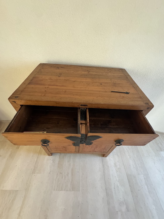 Image 1 of Antique Chinese cabinet 2 doors/2 drawers