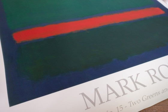 Nº 15 - Dos verdes y raya roja - Mark Rothko - Póster de 70 × 100 cm – Paper (photo 7 of 11)
