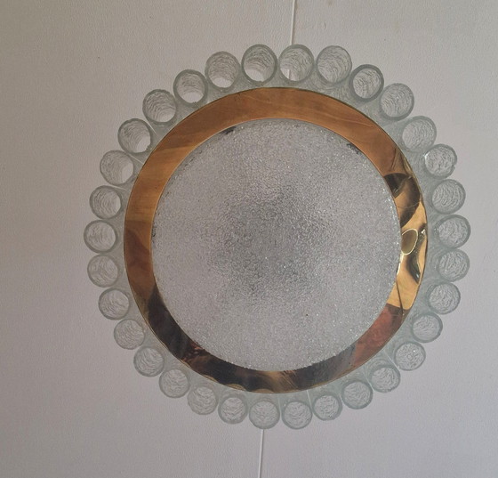 Image 1 of Doria Leuchten hanging lamp, Mid Century Modern design.32 ice cream tubes,