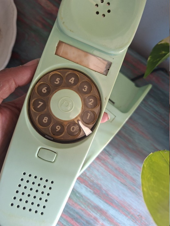 Image 1 of Telefono a gondola vintage CITESA - verde menta - anni '70/'80