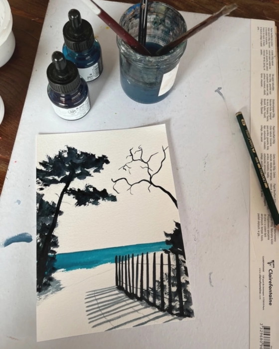 Image 1 of Artist's sketch 21x15cm