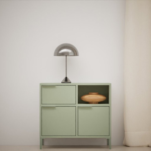 Tylko Sideboard in Green with three Drawers