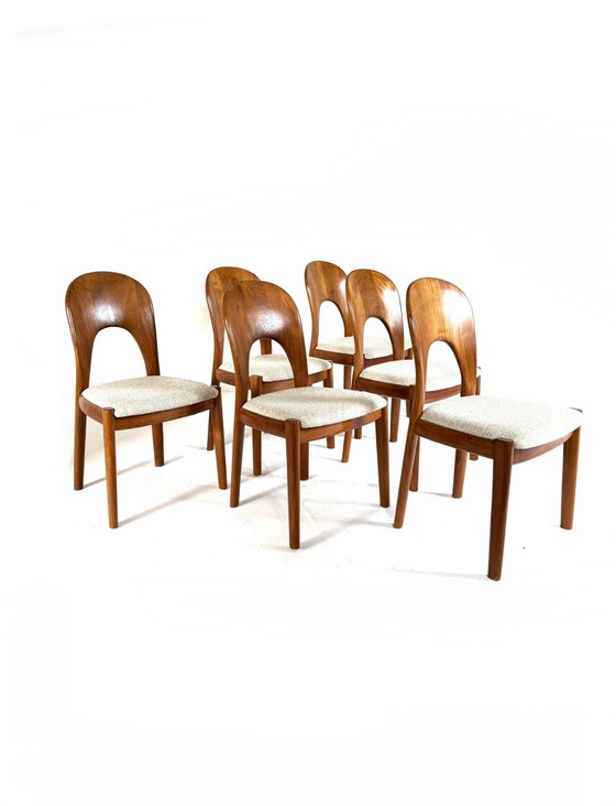 Image 1 of 6x vintage 'Morten chair', Koefoefs Hornslet '70
