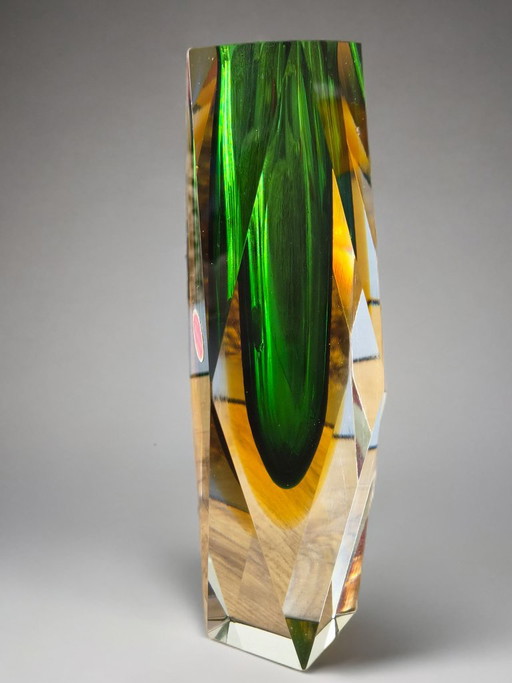 Murano glass vase / block vase