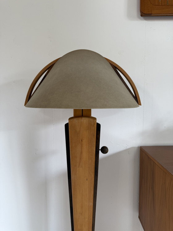 Image 1 of Vintage adjustable alder floor lamp, Domus ‘80