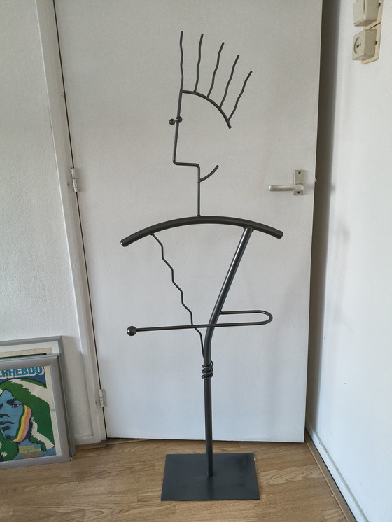 Image 1 of Valet de chambre en métal au design vintage, style Fido Dido Memphis