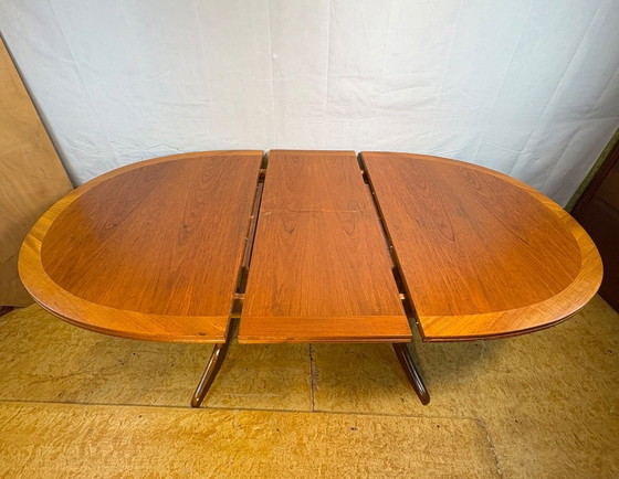 Image 1 of Mid-Century Retro Vintage Teak Extending Dining Table by Nathan 1960s  Seats Up to Six • Stylish & Practical • British Design Cl