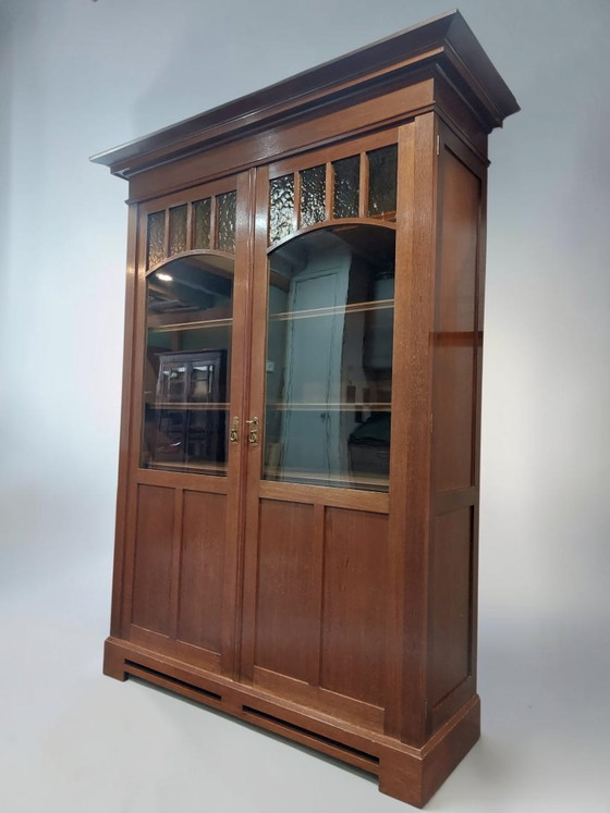 Librería antigua Art Nouveau Pander en Zo. – Wood, Glass (photo 5 of 8)