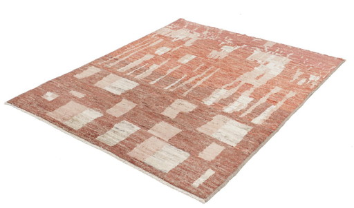 Tapis Berbère Afghan Maroc Design - Noué à la main - Style Boho Vintage 191 x 151 cm