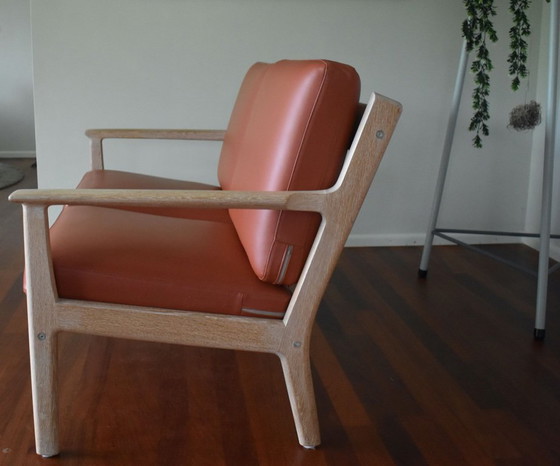 Image 1 of two Hans Wegner benches; Danish oak; Japandi style