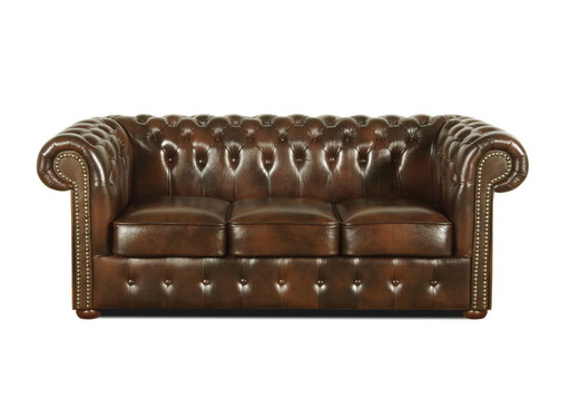 anglais chesterfield ensemble cuir canapé canapé style vintage