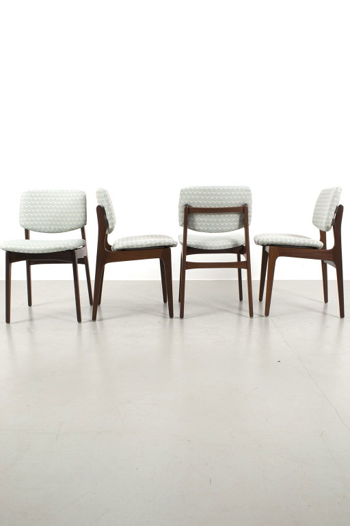 4x vintage stoel