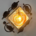 Wall lamp Brutalist 1960s Tom Ahlström & Ehrlich Murano cast iron mid century