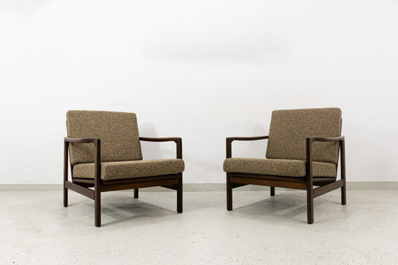 Image 1 of Paar Mid Century Sessel B7522 von Zenon Bączyk, Polen, 1960er Jahre
