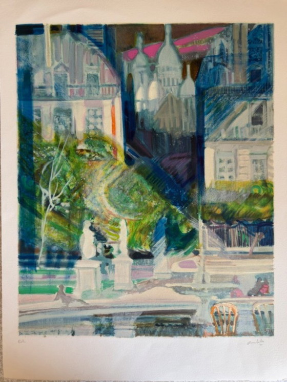 Image 1 of Paul Ambille – Farblithografie „Das Heilige Herz“