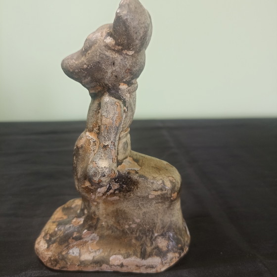 Zeldzame Pre-War 'Bootleg' Mickey Mouse (Jaren '30) – Franse Volkskunst – Beeldhouwkunst, Ceramic (photo 5 of 8)