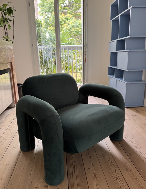 Grüner Sessel aus der Made-Kollektion