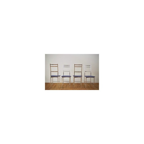 Image 1 of Set of 4 vintage chairs by Ycami, Italy 1980