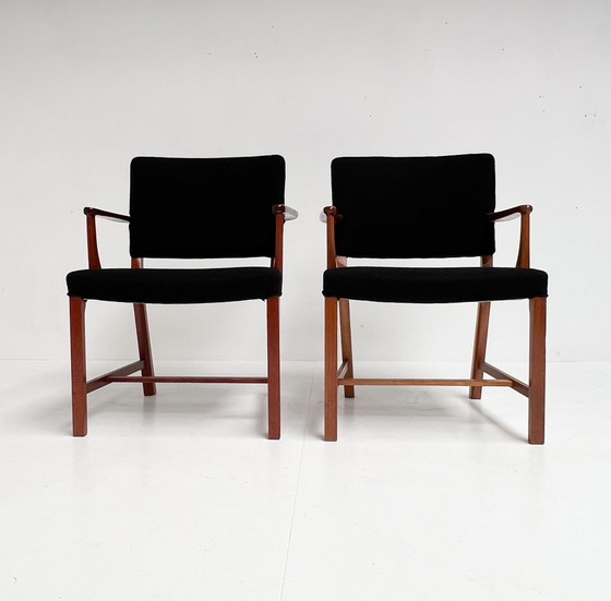 Image 1 of Satz von 2 dänischen Mahagoni-Stühlen von Erik Bjorn Olsen, 1970er Jahre