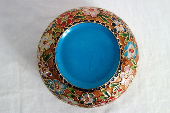 Image 1 of Cloisonné emaille gemberpot, China, jaren 60