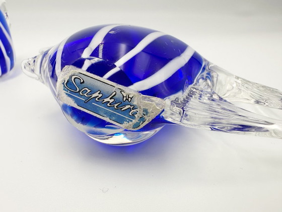 Image 1 of Juego de 3 peces de vidrio soplado a mano