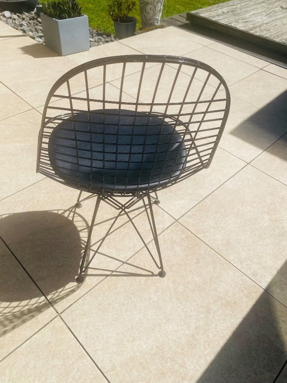 Image 1 of 3 sedie Vitra - Wire Chair DKR in design per esterni Ray/Charles Eames