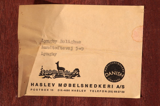 Image 1 of Side Table in Darkwood by Severin Hansen for Haslev Møbelsnedkeri, 1950s