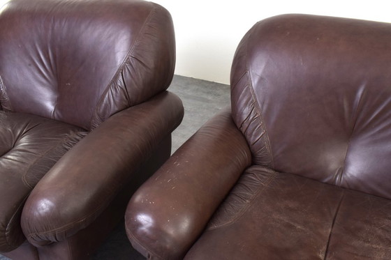Image 1 of Mid-Century Italian Lounge Chairs, 1970s, Set of 2.