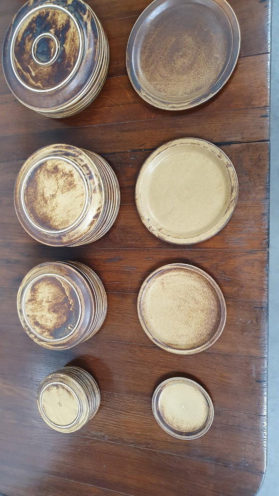 Image 1 of Vaisselle vintage 50pcs assiettes LILIEN PORZELLAN Autriche Caroline série Umbra brutaliste