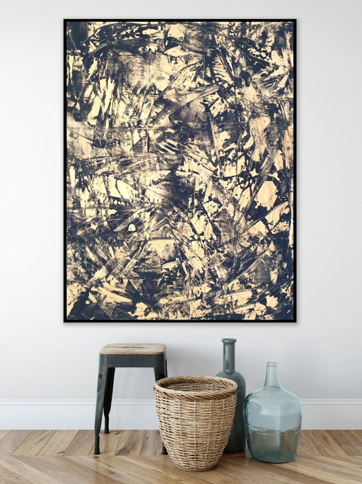 Black Golden Sound – schilderijen tekeningen, Canvas