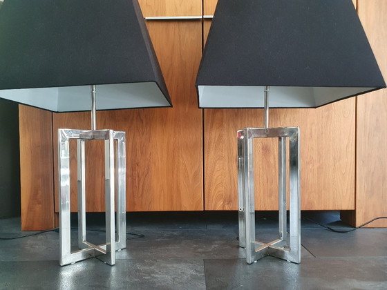 2 Large Table Lamps – van de Heg, Textile (photo 3 of 6)