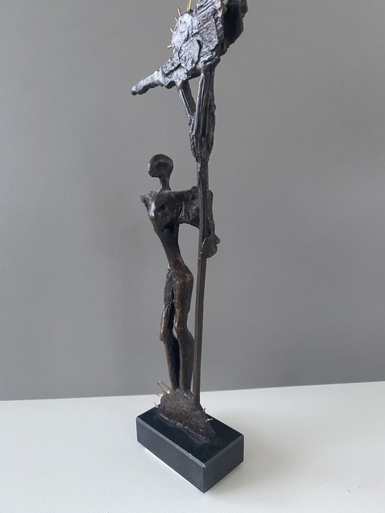 Image 1 of Bronzen beeldje Hans van Eerd 