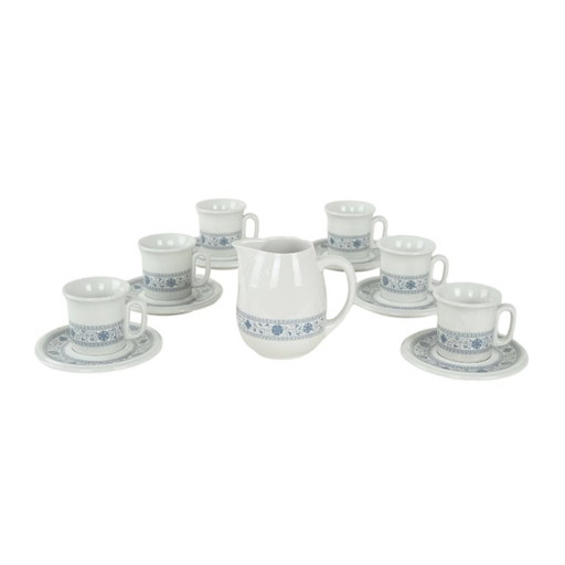 Service à thé (théière et tasse), design italien, années 1970, fabriqué en Italie