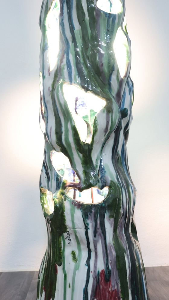 Image 1 of Ernesto Treccani Attr. Tafel- of Staande Lamp Keramisch Design Modern Antiek