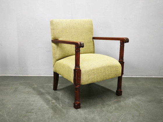 Art-déco-Sessel aus Buchenholz, Tschechoslowakei, ca. 1935–1945 – Wood (photo 10 of 14)