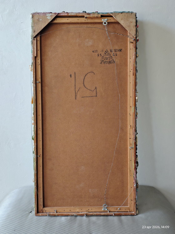 Image 1 of mirror with shell rim