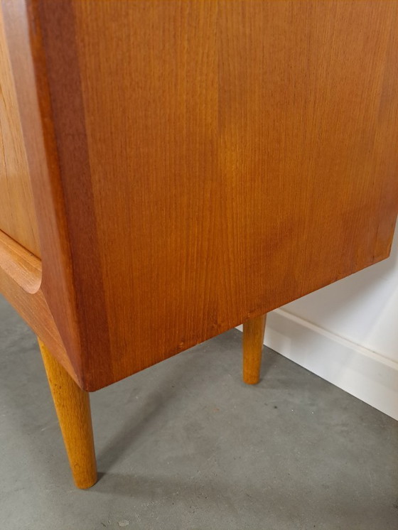 Image 1 of Mid Century Deens teak hoog dressoir