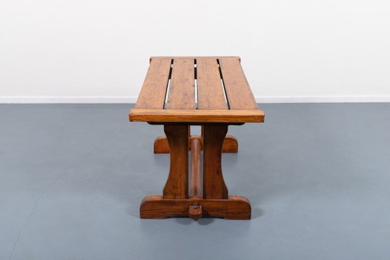 Image 1 of Mid-Century David Rosen massief grenen tafel ‘Berga’ van Nordiska Kompaniet, Zweden, jaren 50