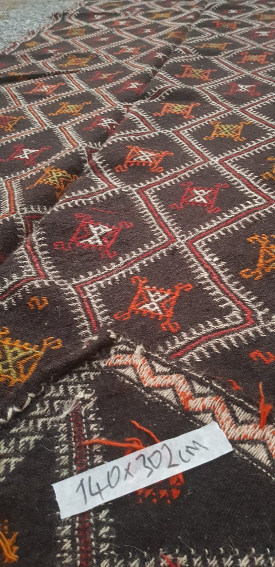 Image 1 of Kilim turco tejido a mano 140x302cm