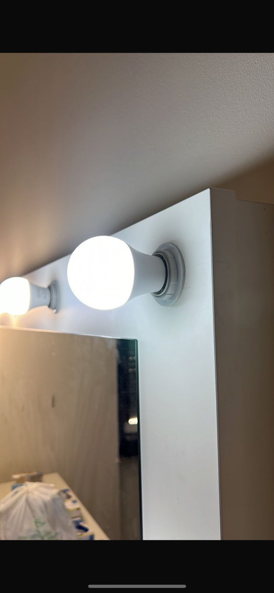 Image 1 of Custom-made dressing table with illuminated mirror