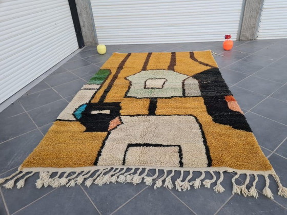 Image 1 of Tapis marocain en laine naturelle 250cmx200cm