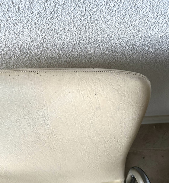 Set of Mid Century Lounge Chairs Tubular Frame Skaileder – Armchairs, Metal, Chrome (photo 7 of 7)