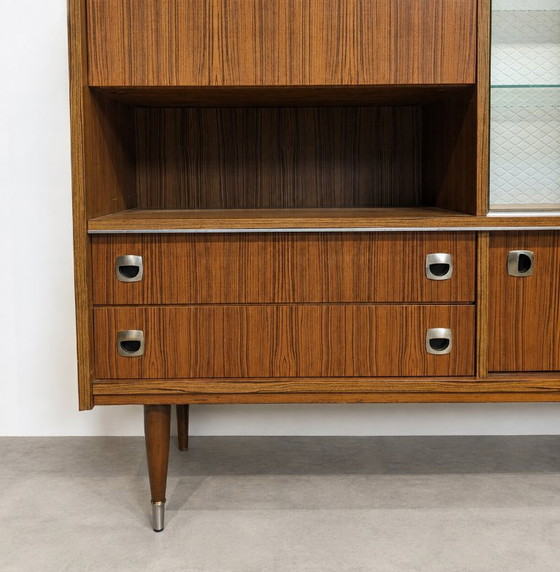 Credenza alta vintage anni '60 con bar e vetrina – Credenze alte, Wood (photo 4 of 8)
