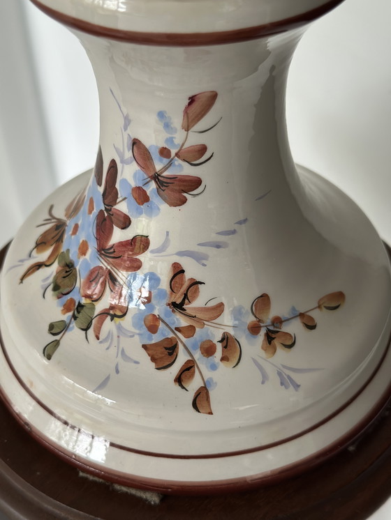 Image 1 of Large hand-painted Italian ceramic amphora – Bassano tradition